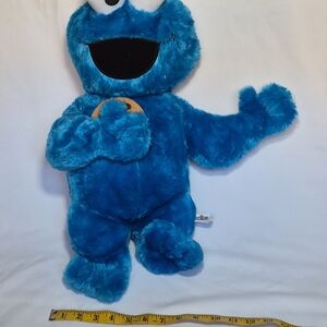Sezame Street Blue Plush Cookie Monster Toy Large 20 Inch Collectable